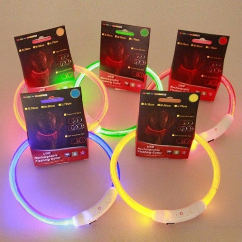 Adjustable and Rechargeable LED Pet Collar